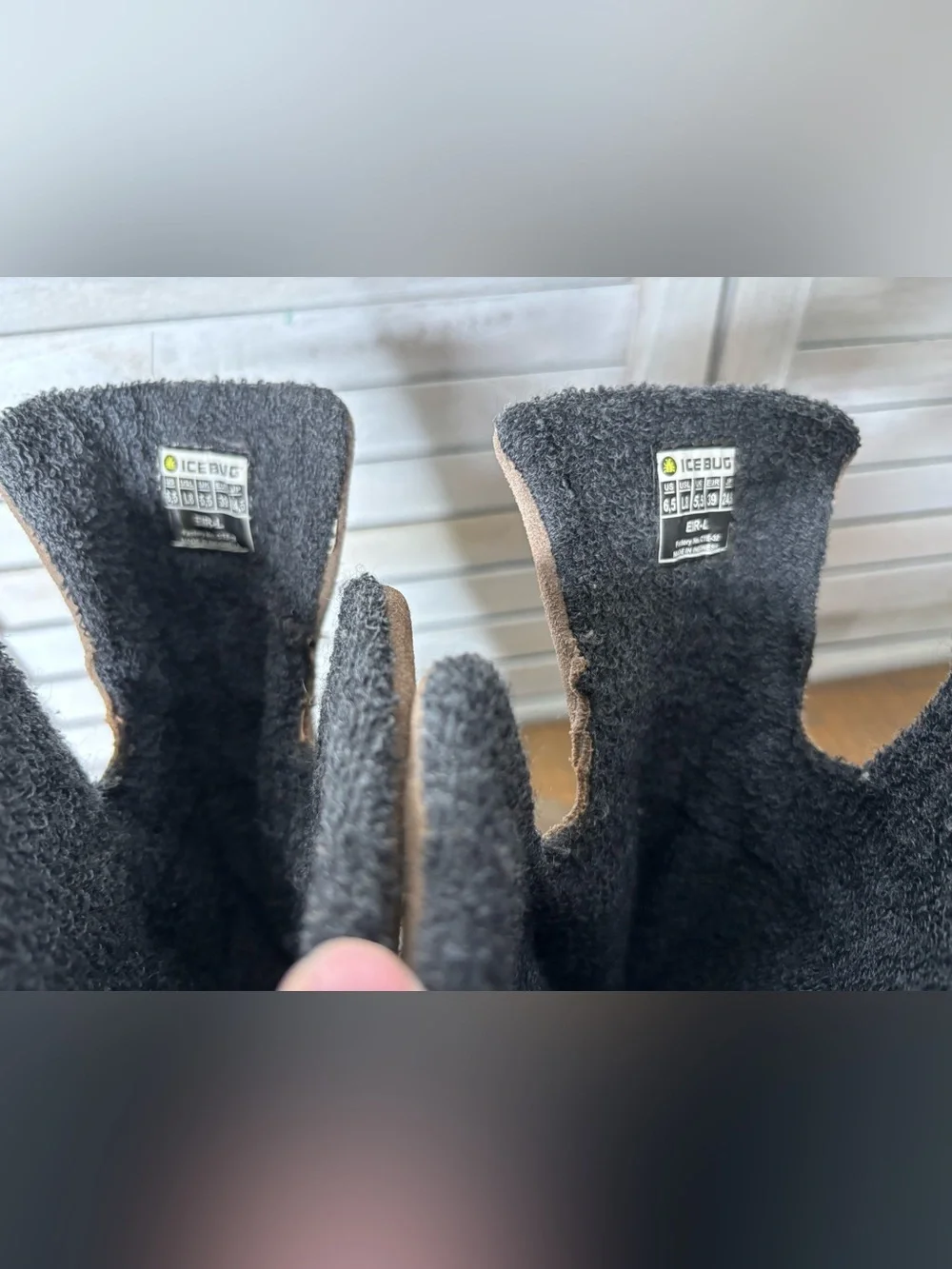 Icebug Eir-L Woolpower Merino Wool Suede Tall Winter Boots Beige Size 6.5